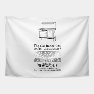 Radiation Ltd. - New World Gas Cookers and Ranges - 1929 Vintage Advert Tapestry
