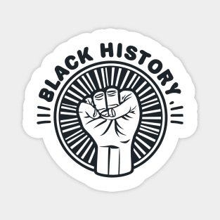 Black History Fist Magnet