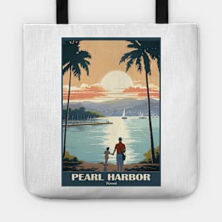 Pearl Harbour Travel Poster Tote