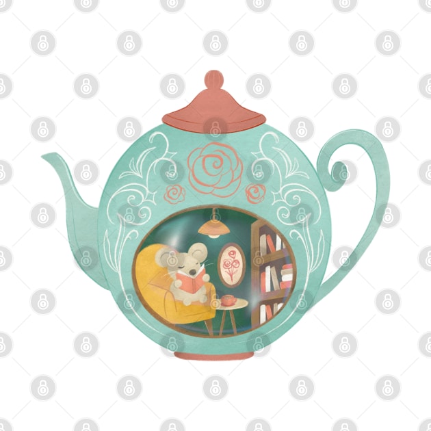 TEAPOT LIBRARY by Catarinabookdesigns