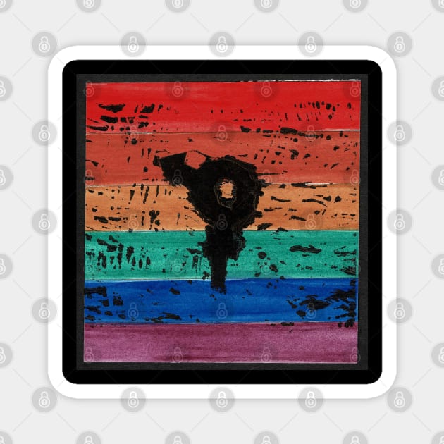 Bi Gender Flag 2 sides Magnet by LightfootCreatives