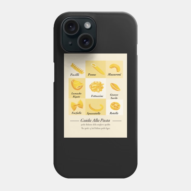 Italian pasta types Phone Case by Holailustra