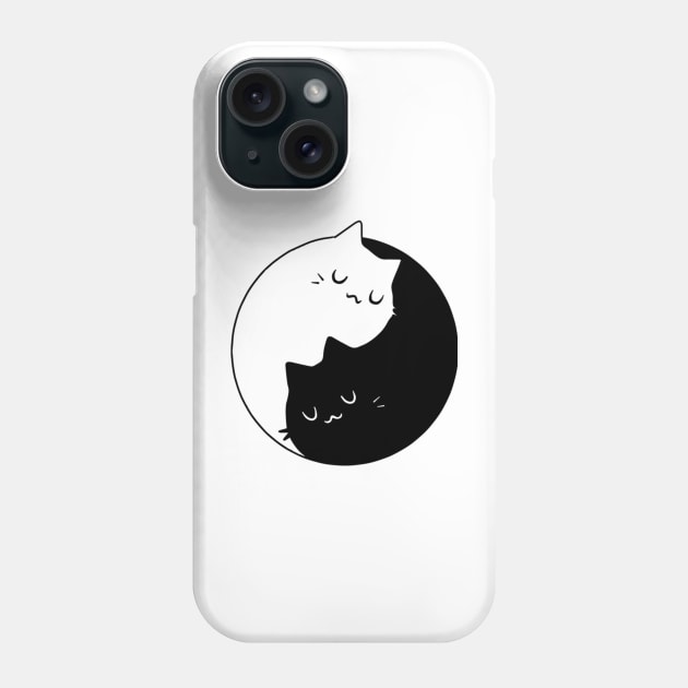 The Yin Yang Cats Phone Case by Sugarori