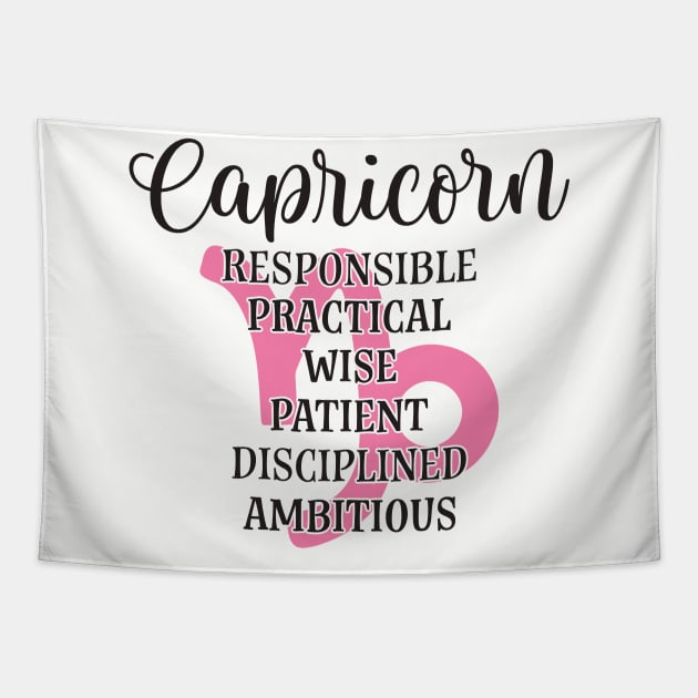 Capricorn Sign Tapestry by thechicgeek