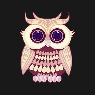 Pink Yellow Owl T-Shirt