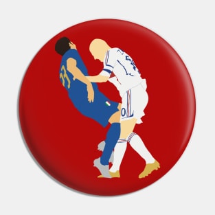 The final headbutt zidane iconic materazzi 2006 minimalist illustration Pin