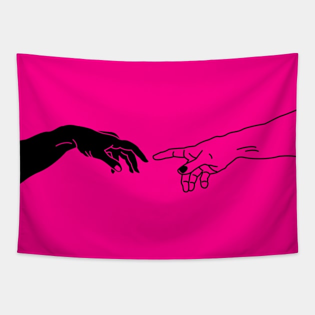 Creation of Adam Pink Tapestry by AndyDesigns