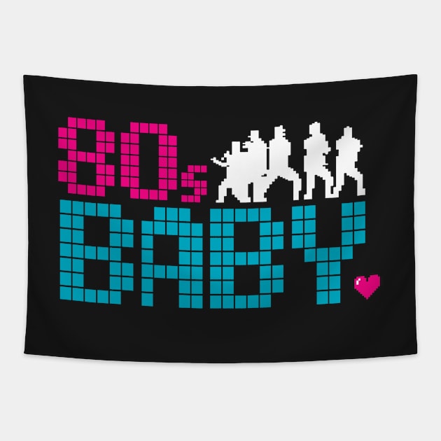 80s Baby Tapestry by CreativeKristen