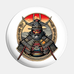 Samurai Logo Pin