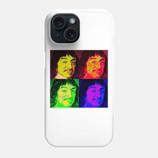 Rene Descartes Pop Art Design Phone Case