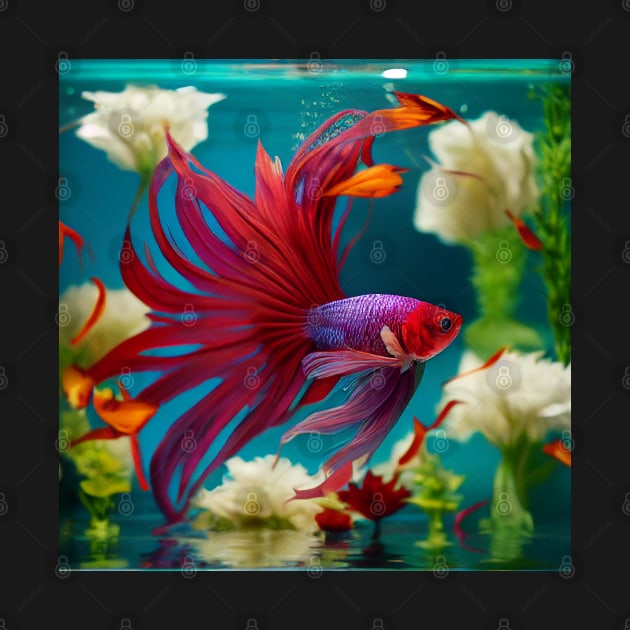 Betta fish by BloodRubyz