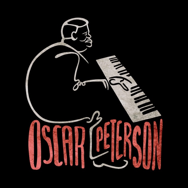 Oscar Peterson Jazz Piano Icon by Lix