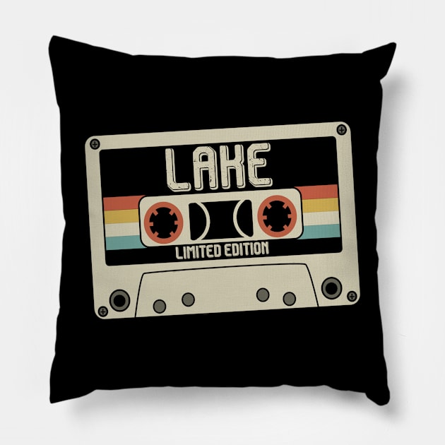 Lake - Limited Edition - Vintage Style Pillow by Debbie Art