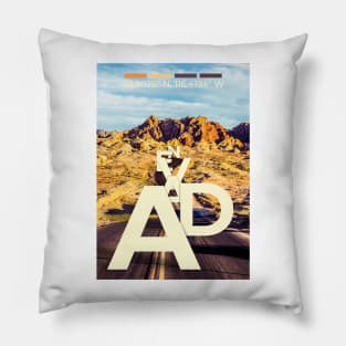 Nevada Travel Poster Pillow