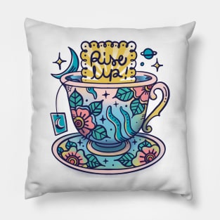 Rise up cup of tea Pillow