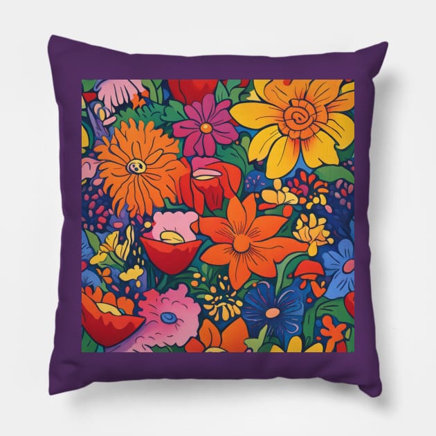 Beautiful flowers Pillow by TojFun