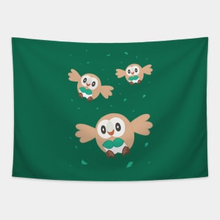 Windy Owlets Tapestry