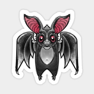 cute and creepy vampire bat Magnet