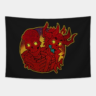 Hoke Bros Red Tapestry