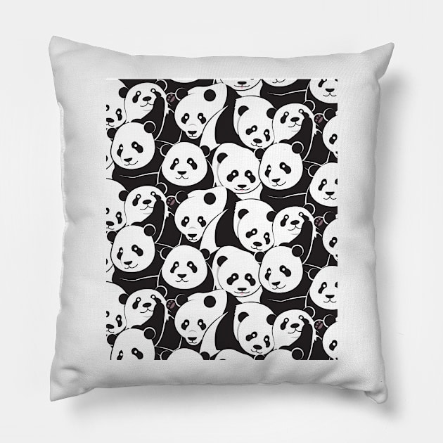 Pandamic Pillow by slugbunny