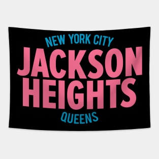 Jackson Heights Queens Logo - Minimalist Marvel Celebrating Community Tapestry