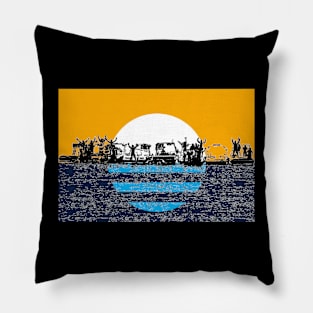 Lake Floatilla Pillow