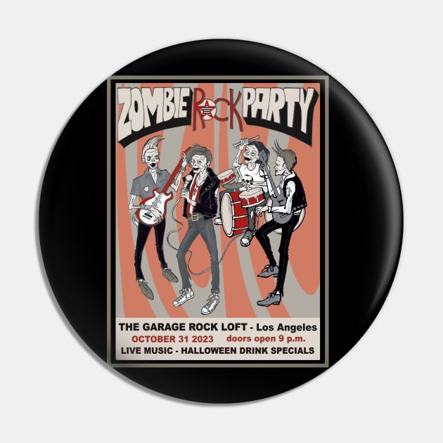 Zombie rock party Pin by PoeticTheory