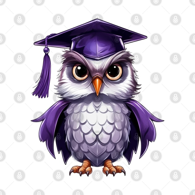 Purple Owl Graduation by Chromatic Fusion Studio