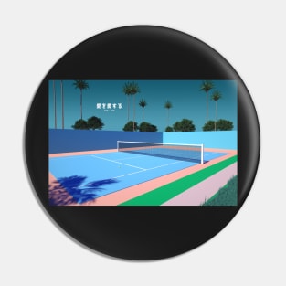 Tennis court by hiroshi nagai - hiroshi nagai Pin