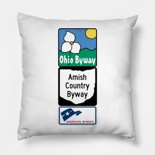 Amish Country Byway National Scenic Byway sign Pillow