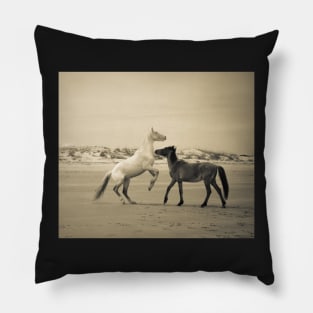 Wild Horses of Cumberland Island 2 Pillow