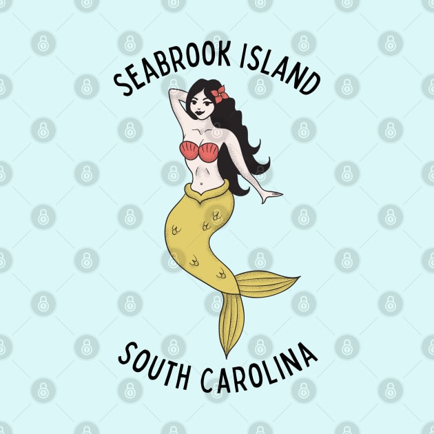 Seabrook Island Beach South Carolina Mermaid by carolinafound