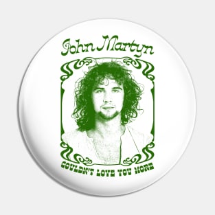 John Martyn // Retro Style Folk Music Lover Design Pin