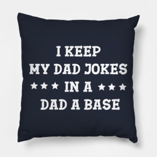 I Keep My Jokes In A Dad-A-Base Pillow