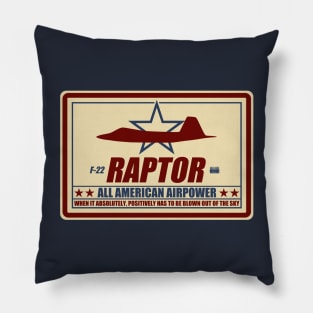 F-22 Raptor Pillow