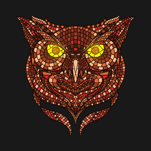 Owl Mosaic by GODZILLARGE