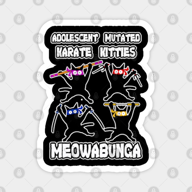 Adolescent Mutated Karate Kitties Team Magnet by Gamers Gear