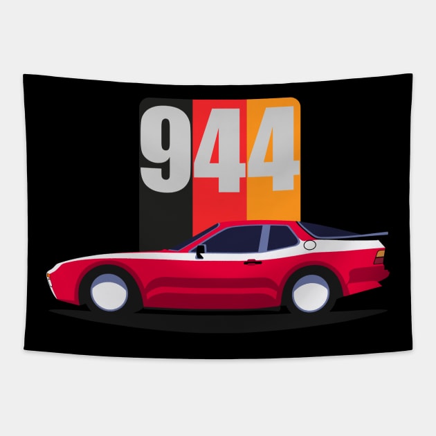 944 Turbo Car Tapestry by masjestudio