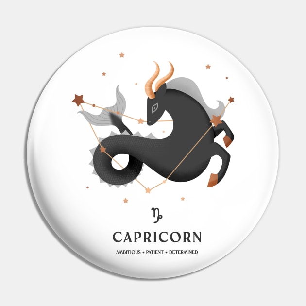 Capricorn Constellation Zodiac Series Pin by paulineberger