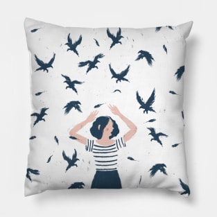 Storm of Crows Pillow