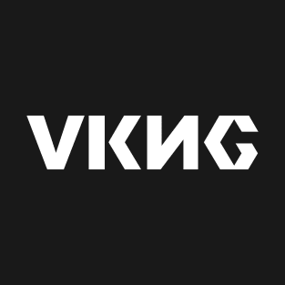 VKNG - Viking Text Art T-Shirt