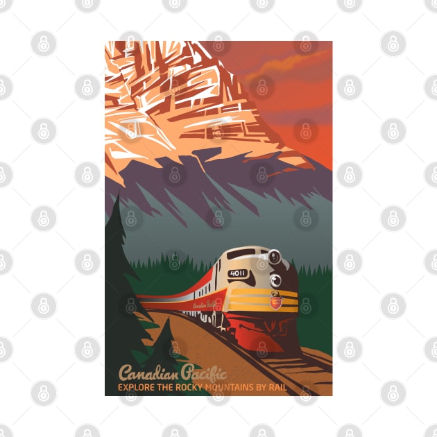 Retro Train Travel by SFDesignstudio