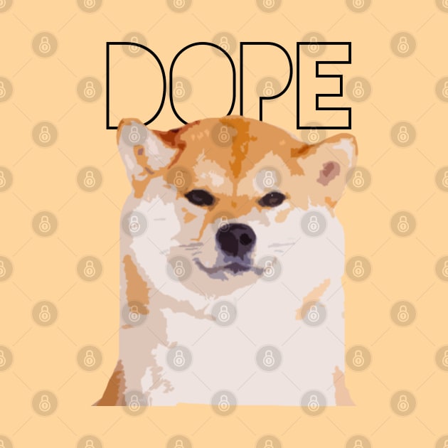 Dope Dog Shiba Inu Shibe by renzkarlo