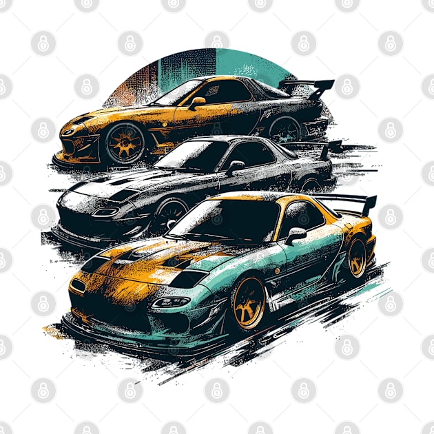 Mazda RX7 by Vehicles-Art