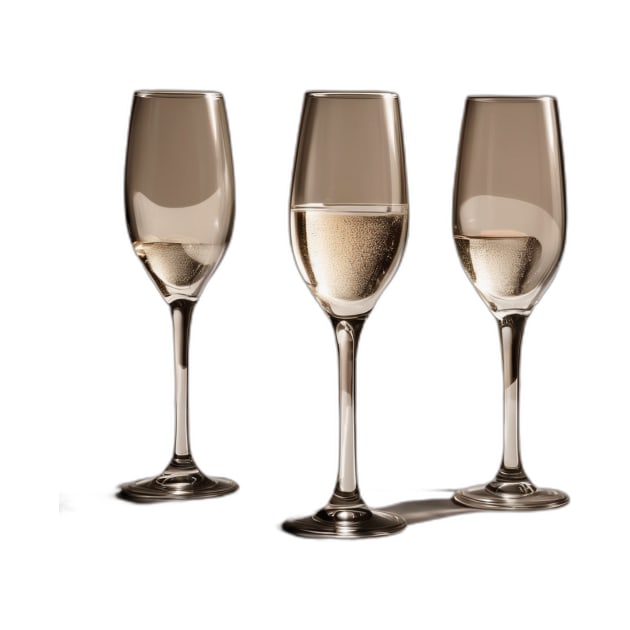 Elegance in Bubbles - Sparkling Wine Glasses Set No. 1007 by cornelliusy