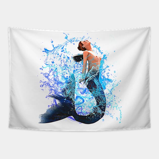 Mermaid Tapestry by Blind Man Studio