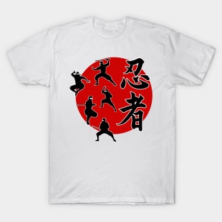 Ninja T shirts Men War Tshirts Cool Moon Shirt Print Red T-shirts 3d