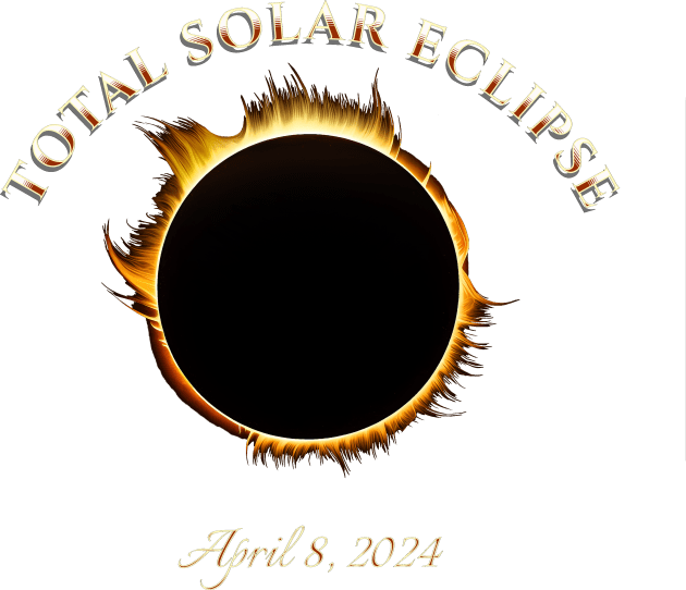 Total Solar Eclipse April 8, 2024 Kids T-Shirt by Urban Gypsy Designs