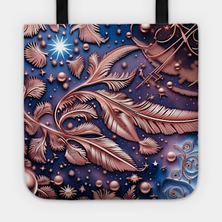 Other Worldly Designs- nebulas, stars, galaxies, planets with feathers Tote