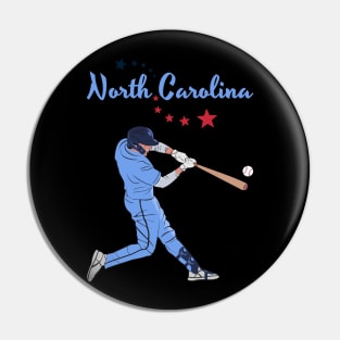 North Carolina USA Baseball Pin